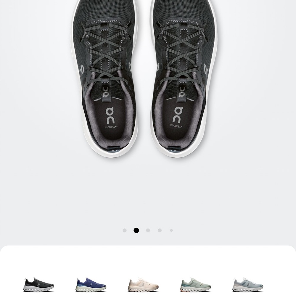 On Running Youth 6/Women 7.5 Cloudnova Sneakers in Black &White